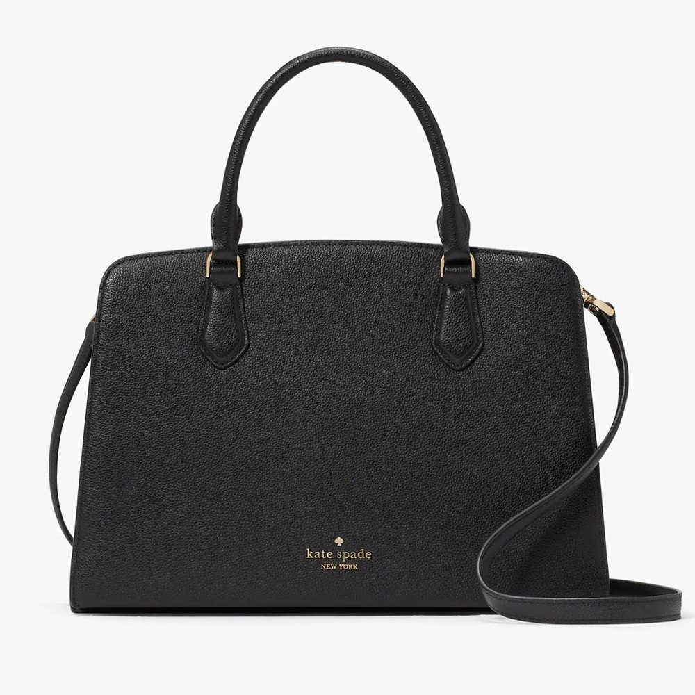 NWOT. Kate Spade Black Addie Satchel Crossbody Purse.